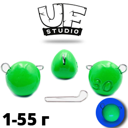 Груз UF Studio «КАПЛЯ» эксцентрик Зелёный UV