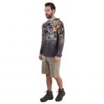 Футболка FHM Mark Hoodie V2 Принт серо-оранжевый/серый р.M