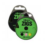 Поводок готовый Korda Ready Zigs Barbless 12' 360см №10 3шт безбородый KCR069