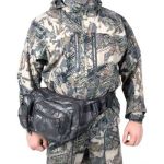 Сумка рыболовная "Yaman" Fishing Hip Bag, 28х21х17 см, цв. серый камуфляж
