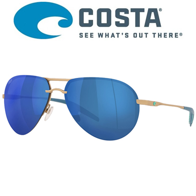 Costa Helo 580P Matte Champagne+Deep Blue/Blue Mirror 580P