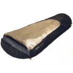 Спальный мешок Campus Fun 250 R-zip (кокон+3С, 215X80X55 см) (цвет black/beige)