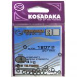 Кольца заводные Black 8mm 20kg (12шт.) Kosadaka 1207B-08