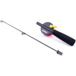 Удочка штекерная зимняя Namazu "Ice Perch Fishing", L=57 см, с катушкой d=75 мм, стеклопластик