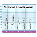 Вертлюг с застежкой Pontoon21 NiceSnap&Power Swivel PA-SS77727-08