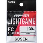 Леска Gosen Answer Light Game FC Leader [Natural] 30m #1.2 (5lb) (4549203027903)