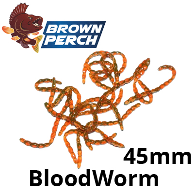 Brown Perch BloodWorm 45mm