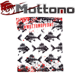 Шарф-труба Mottomo #Моттоморулит белый