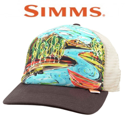 Simms Artist Foam Trucker Dripping Trees Bark