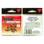 Вертлюг Vido Craft Impressed Rolling Swivel (BLN) № 7, 10 шт/уп VD-IRS-7(10)