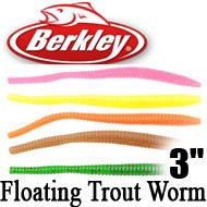 Berkley PowerBait Power Floating Trout Worm 3" 