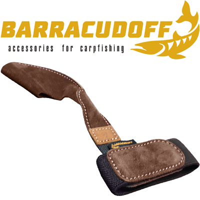 Barracudoff Напальчник с резинкой из замши Шоколадный