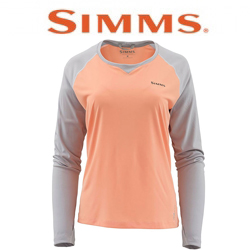 Simms Women's Solarflex Crewneck, Sorbet/Sterling
