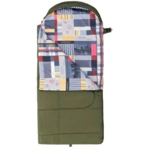 Спальный мешок Nisus Travel Wide Plus 400 (220х106) Hollowfiber зелёный (N-SB-H400-220x106)