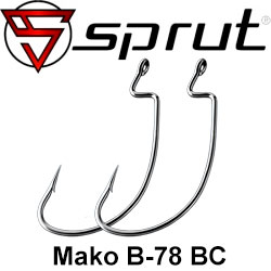 Sprut Mako B-78 BC (Offset Open Sting Worm Hook)