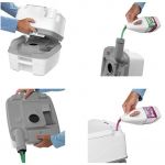 Биотуалет Thetford Porta Potti 365 White (цвет белый, нижний бак 21л, верхний бак 15л, ручной насос)