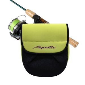 Чехол неопреновый Aquatic Ч-50Ж для катушки 4000-6000 регулируемый (цвет: желтый)