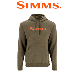 Simms Logo Hoody, Military Heather