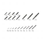 Грузила вольфрамовые Reins TG Nail, в форме "гвоздика" (Rein-nail-sinker) 7шт.-1,3гр.(3/32oz)