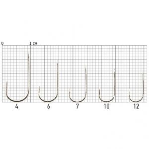 Крючки с поводком Cobra ALLROUND 70cm, 0,18mm, разм.6, 10шт.