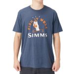 Футболка Simms Cheers Fish It Well T-Shirt, Navy Heather, L
