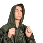 Плащ для охоты и рыбалки СЛЕДОПЫТ, непромокаемый, Taffeta PU 3000, хаки, р. 56-58