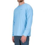 Термофутболка Simms SolarFlex LS Crewneck - Solid, Storm Heather, XL