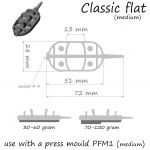Кормушка ORANGE Classic Flat Method + Method Mould, 30 гр., в уп. 1 шт.