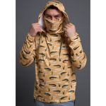 Лонгслив c УФ защитой Redbor Kaper Sahara Hood Mask UV 50+ Crocodile/Yellow р-р L