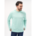 Футболка с длинным рукавом и капюшоном Extreme Fishing Passion UPF 50+ цвет Mint Green размер XXXXL