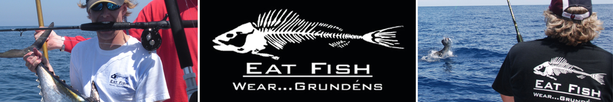 Grundens Eat Fish T-Shirt, Black