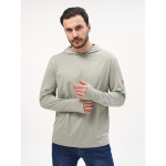 Футболка с длинным рукавом и капюшоном Extreme Fishing Passion UPF 50+ цвет Heather Sage размер L