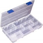Коробка для приманок Kosadaka TB-S08-CL, 22*11*2.5см, регулируемая, прозрачная