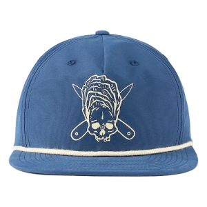 Бейсболка Grundens Zero Shucks Rope Trucker, Blue Abyss, One Size
