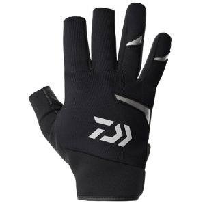 Перчатки Daiwa DG-8424W Cold Protection Light Grip Gloves 3 Long Cut (Black) M