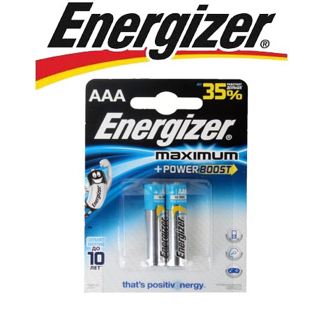 Energizer Maximum LR03/E92 AAA 1.5V (2шт)