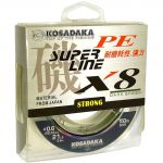 Леска плетеная Kosadaka Super PE X8 150м Dark Green 0,25мм, 18,1кг BSLX8-DG-025-150