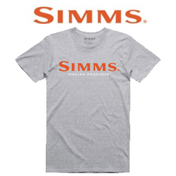 Simms Logo T-Shirt S19 Grey Heather