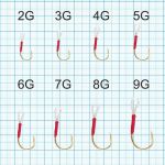 Крючки для воблеров и блесен Smith Assist Hook Vertical Gold №7G (5шт./упак.) 10мм.