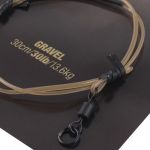 Поводковый материал Korda Dark Matter Ring Swivel Gravel 30lb 30см