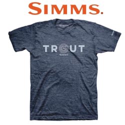 Simms Reel Trout T-Shirt Navy Heather