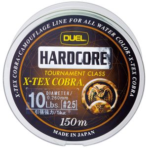 Леска монофильная Duel Hardcore X-Tex Cobra 150м (Camouflage) #5,0 0,370мм