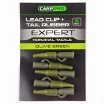 Клипса безопасная с конусом Carp Pro Lead Clip + Tail Rubber 5шт (CP6607G)