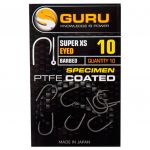 Крючок Guru Super XS Eyed №16 с бородкой
