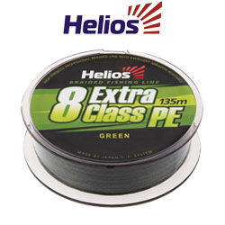 Helios Extra Class 8 PE Braid Green 135m 