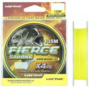Леска плетёная Mifine Fierce Strong X4 Pe 135m 50003-16