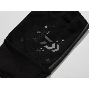 Перчатки Daiwa DG-8025W Windproof Beltless Gloves 3 Cuts [Black] XL