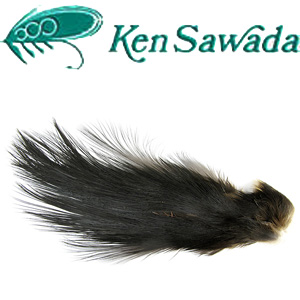 Ken Sawada Black Heron Complete Hackle Patch 