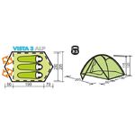Палатка Canadian Camper Vista 3 AL (цвет green)