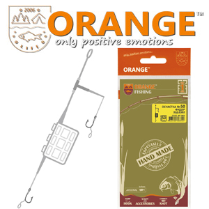 Orange #50 2 in 1 Cage Feeder Leadcore Оснастка карповая